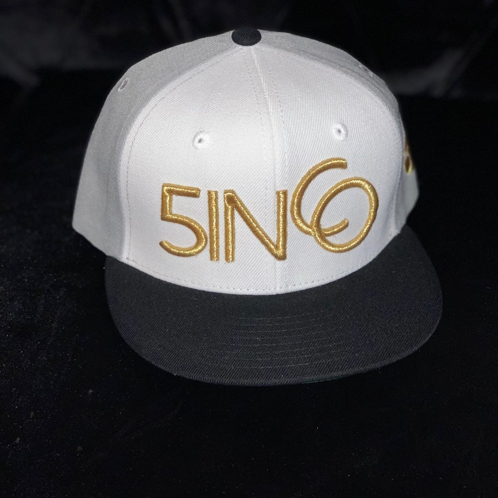 5inco hat black and golden